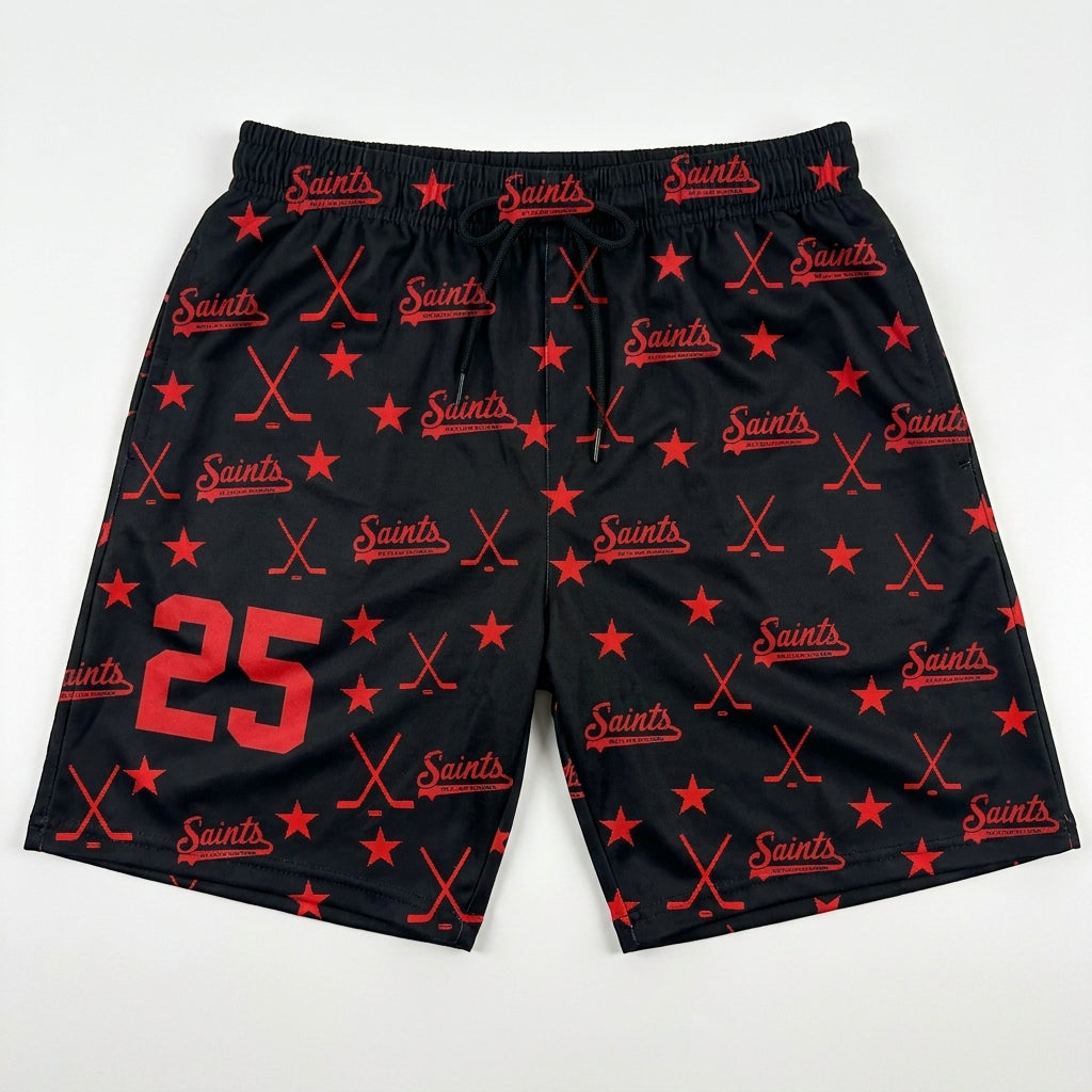 2017 SCS Saints Custom Swim Trunks