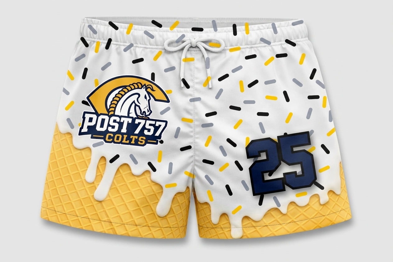 757 Colts Custom Athletic Shorts