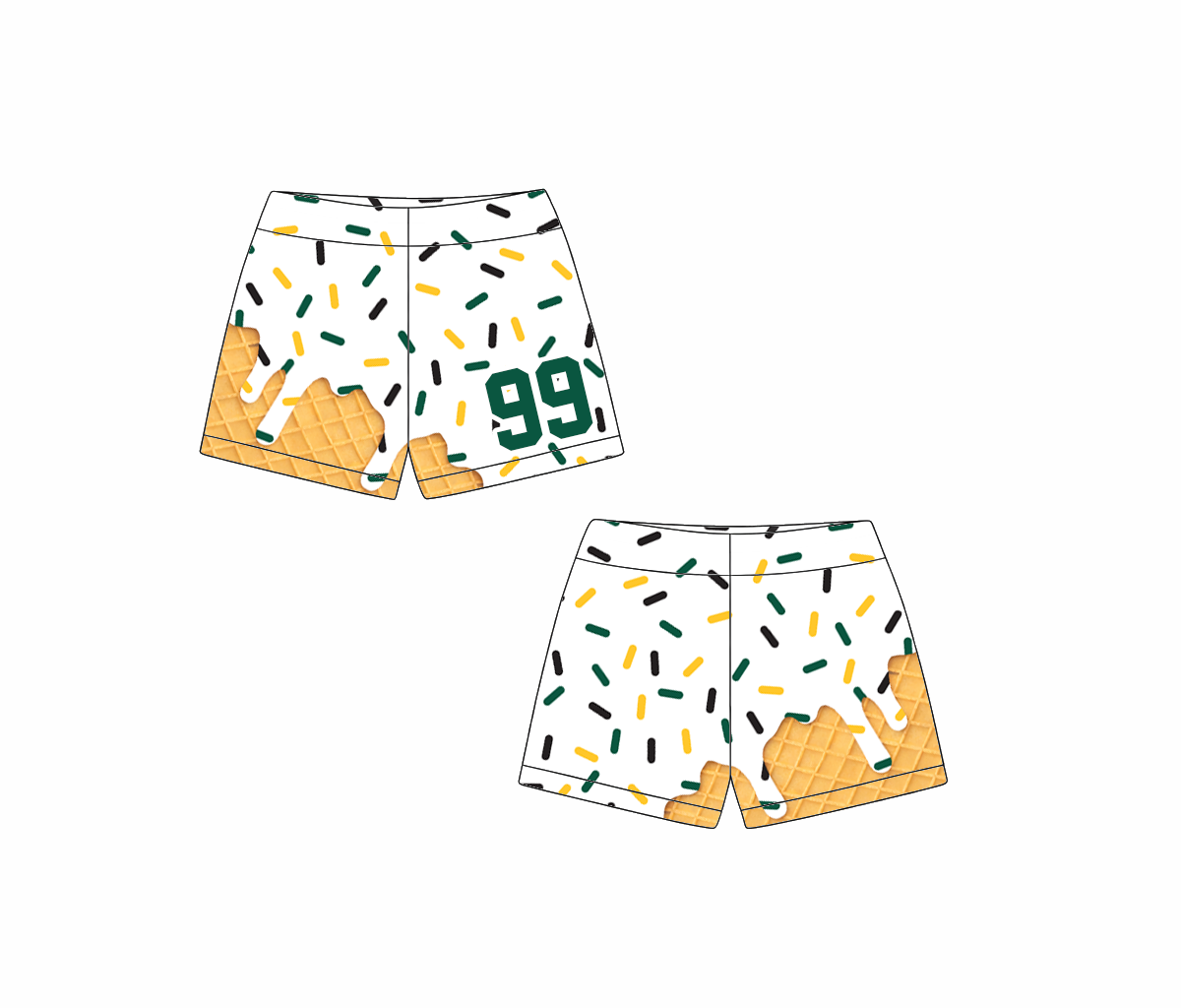 NRI Junior Sentinels White Shorts