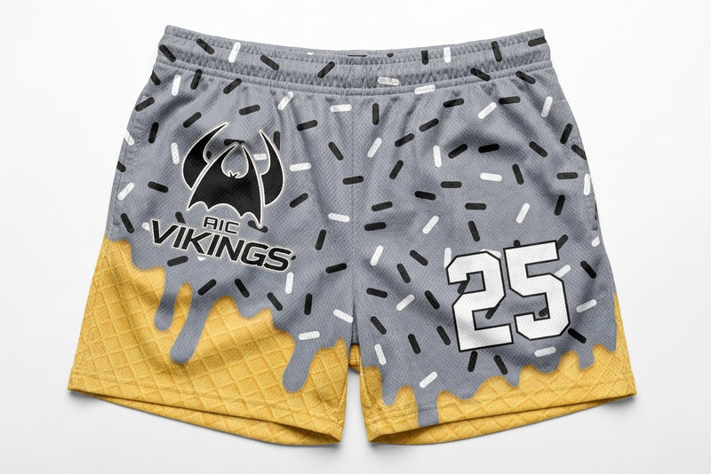 AIC Vikings Custom Swim Trunks