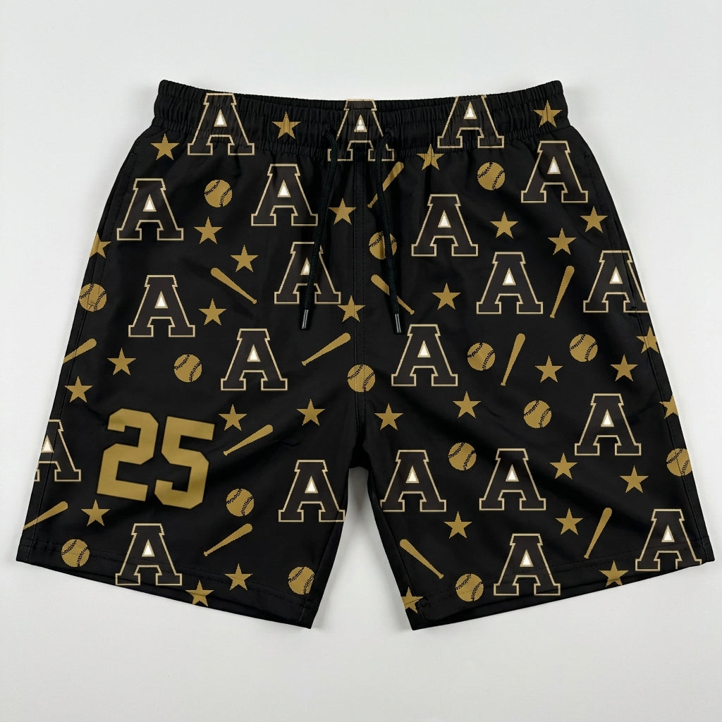 Andover Baseball Custom Swim Trunks