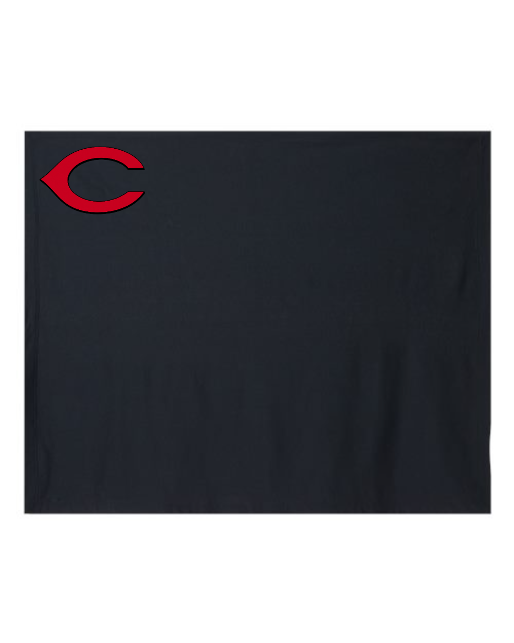 Chesire Reds Gildan 18900 Heavy Blend Fleece Stadium Blanket (Black)