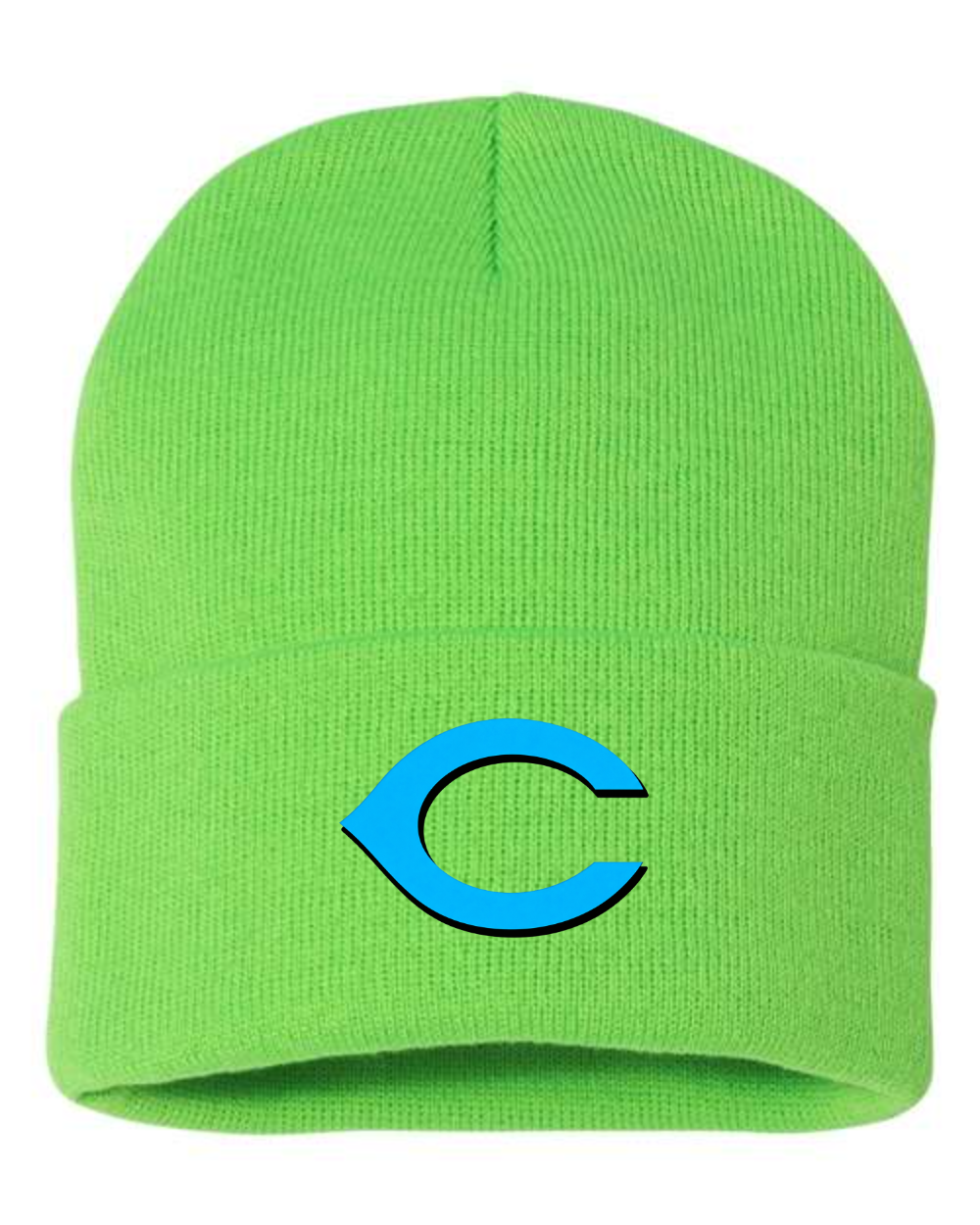 Chesire Reds Sportsman Sportsman 12" Solid Cuffed Beanie (Neon Green)