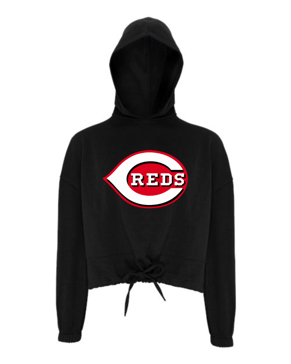Chesire Reds TriDri Women's Cropped Maria Hooded Sweatshirt (Black)