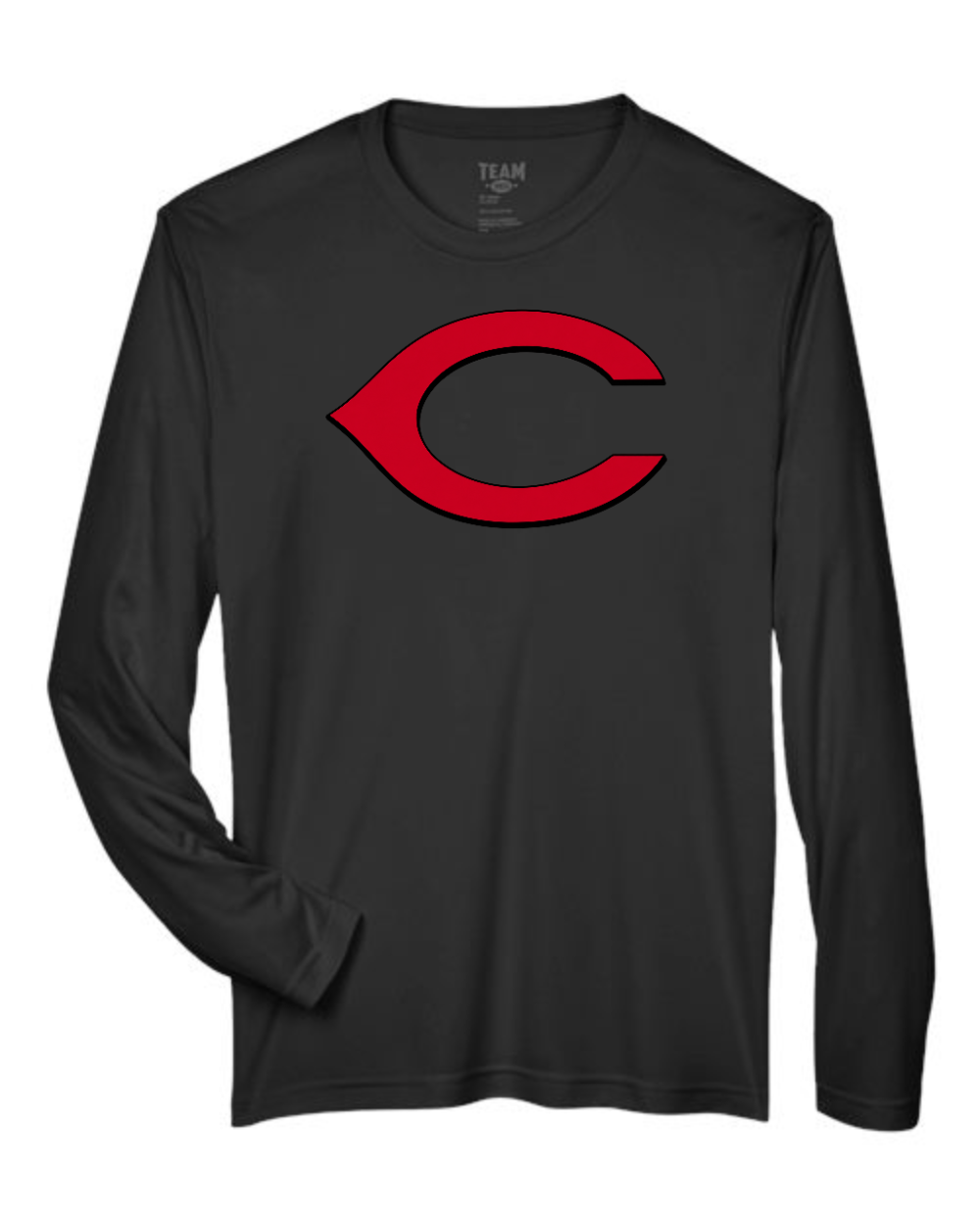 Chesire Reds Team 365 Men's Zone Performance Long Sleeve T-Shirt (Black)