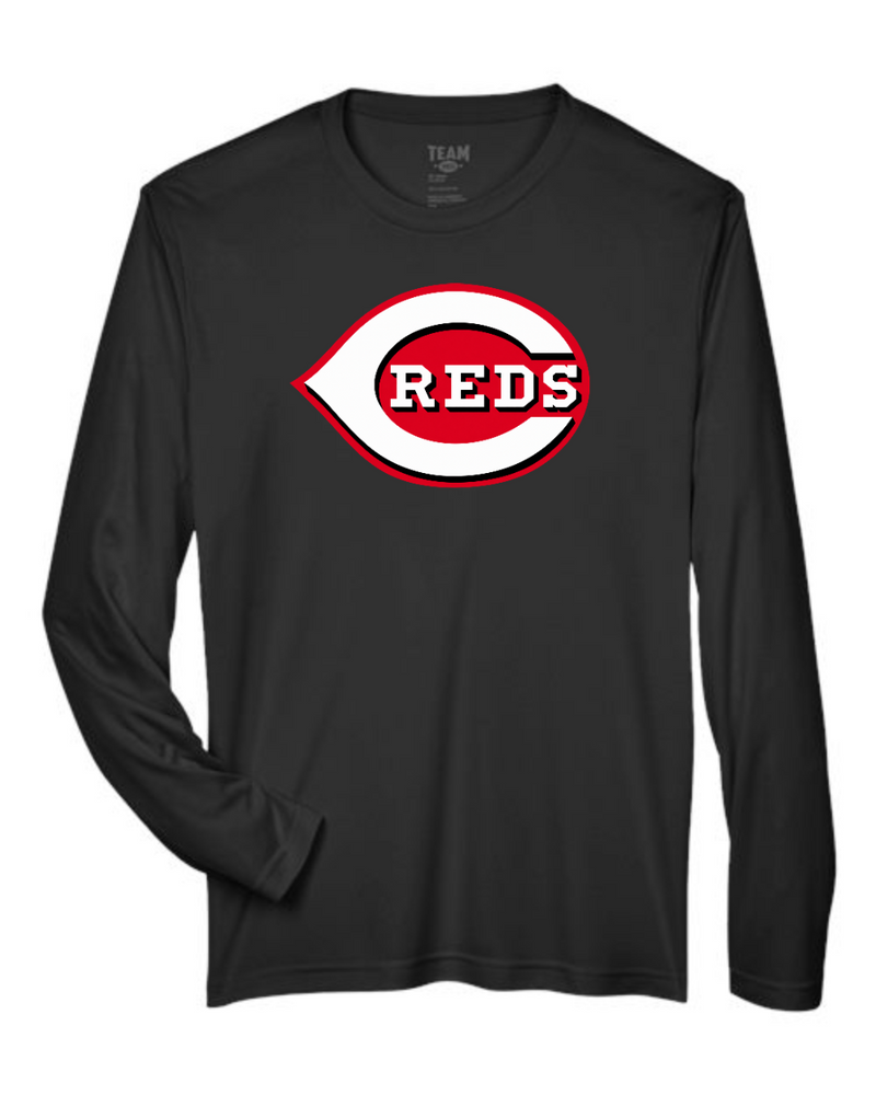 Chesire Reds Team 365 Men's Zone Performance Long Sleeve T-Shirt (Black)