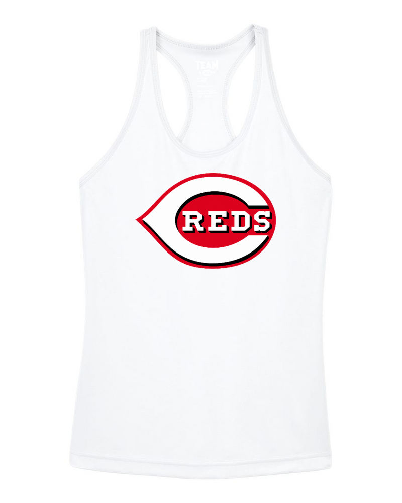 Chesire Reds Team 365 Women's Zone Performance Racerback Tank (White)
