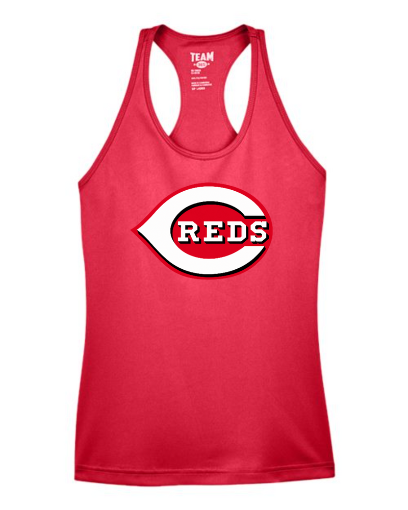 Chesire Reds Team 365 Women's Zone Performance Racerback Tank (Sport Red)