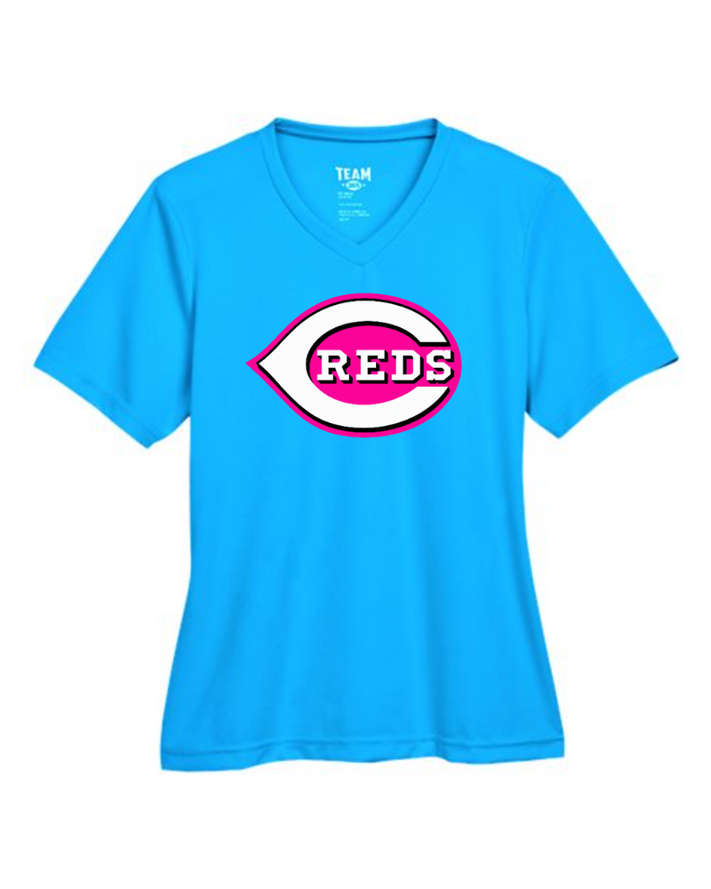 Chesire Reds Team 365 Women's Zone Performance T-Shirt (Electric Blue)