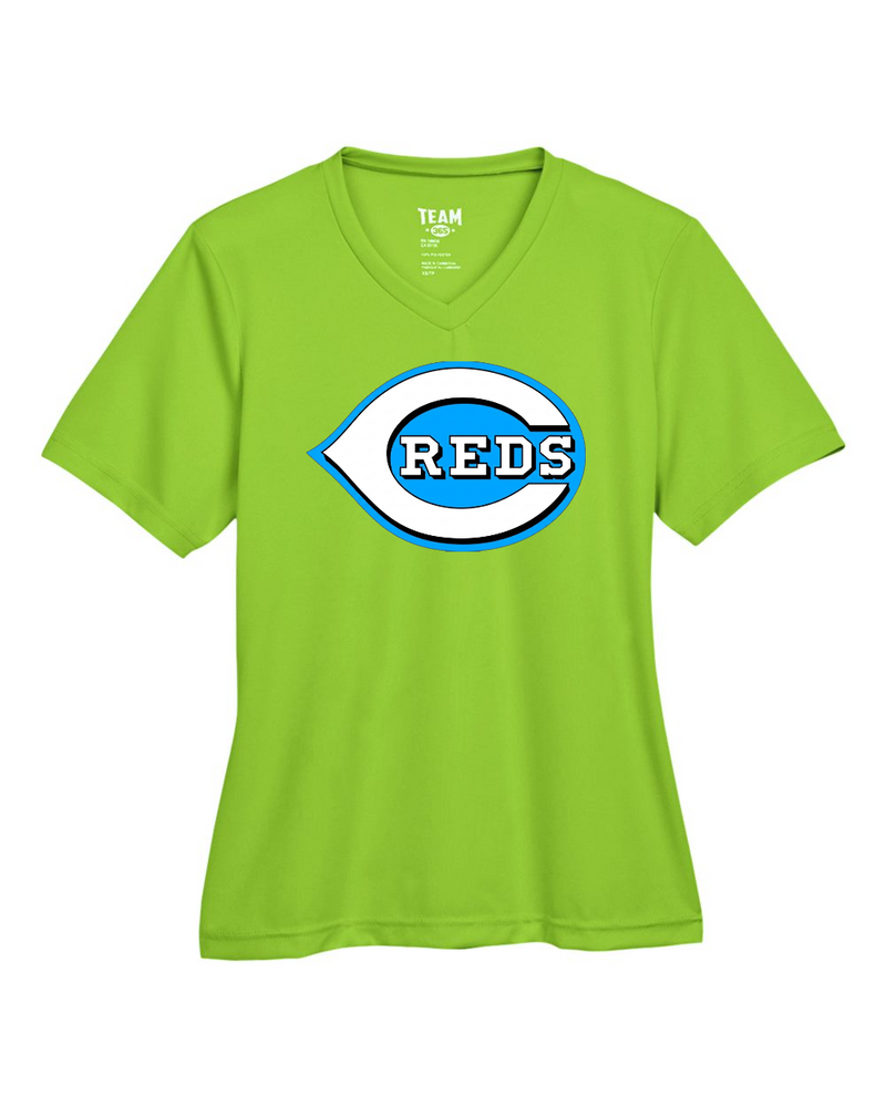 Chesire Reds Team 365 Women's Zone Performance T-Shirt (Acid Green)