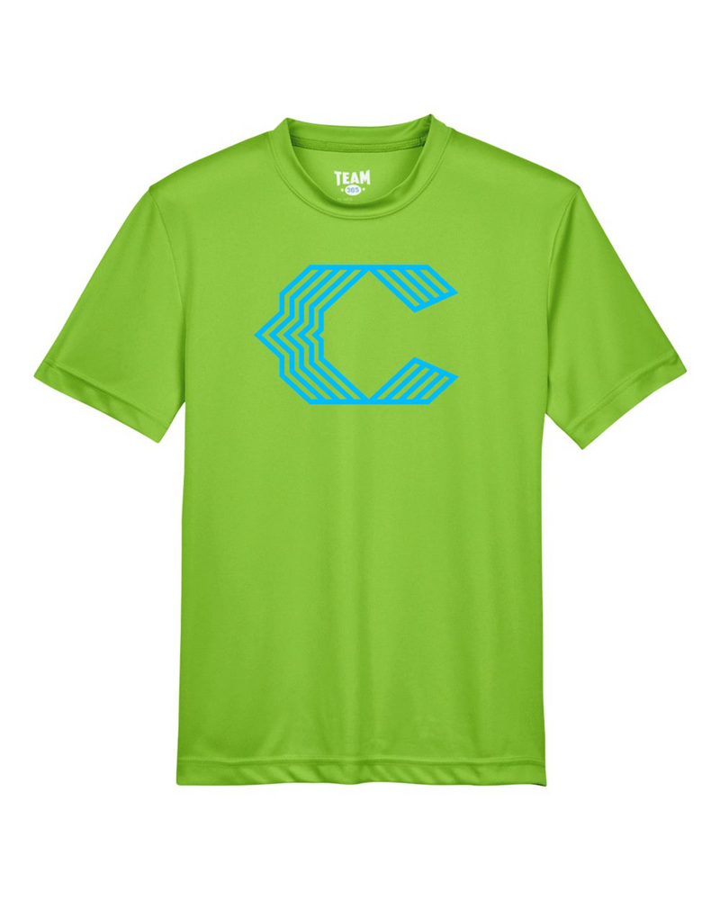 Chesire Reds Team 365 Youth Zone Performance T-Shirt (Acid Green)