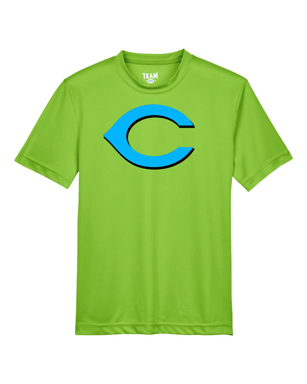 Chesire Reds Team 365 Youth Zone Performance T-Shirt (Acid Green)
