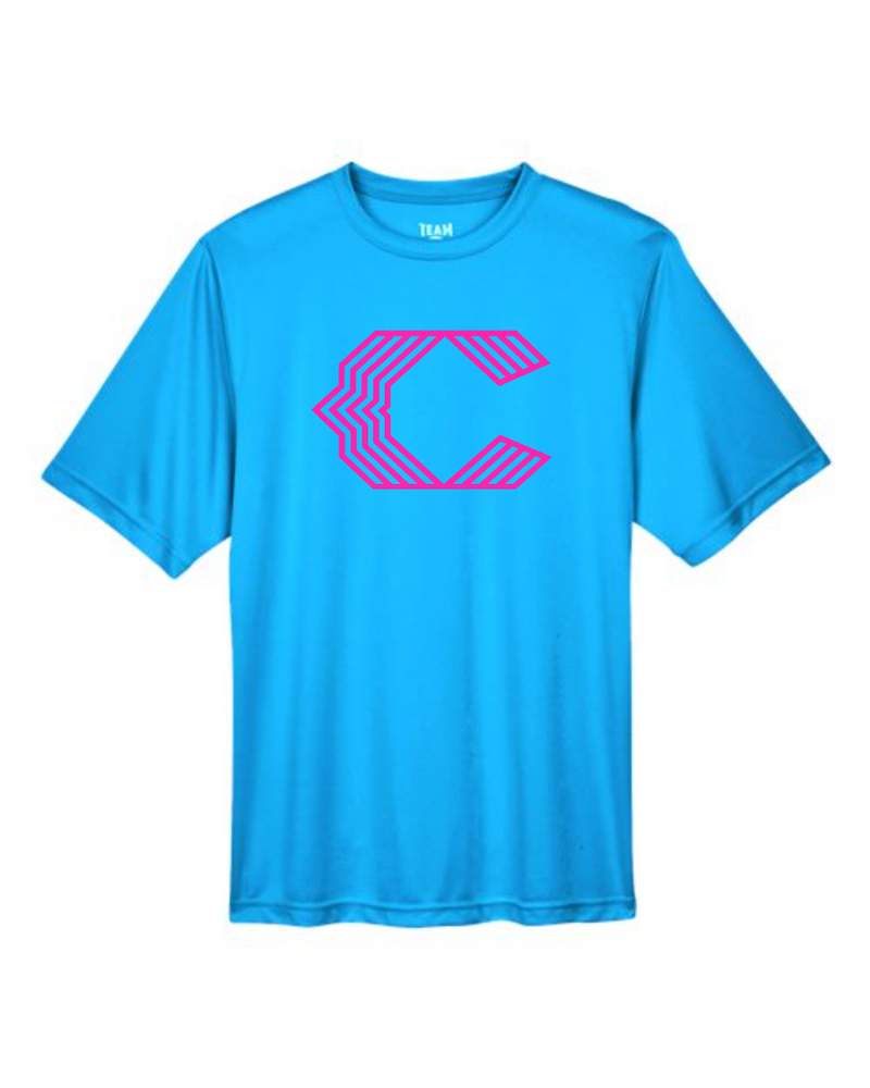Chesire Reds Team 365 Men's Zone Performance T-Shirt (Electric Blue)