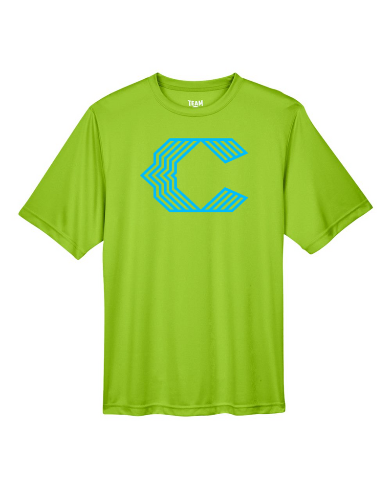 Chesire Reds Team 365 Men's Zone Performance T-Shirt (Acid Green)