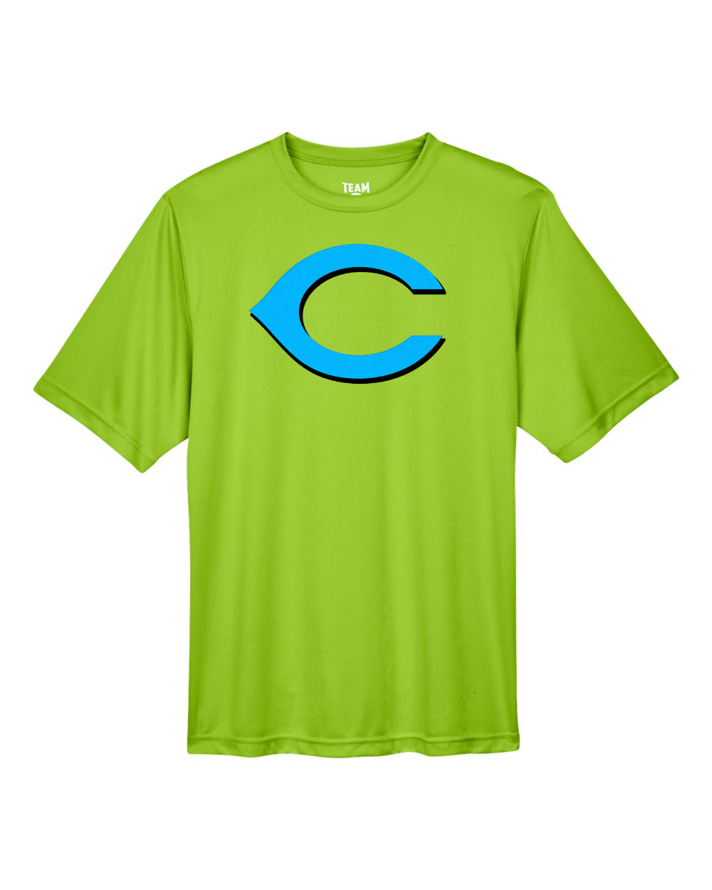 Chesire Reds Team 365 Men's Zone Performance T-Shirt (Acid Green)