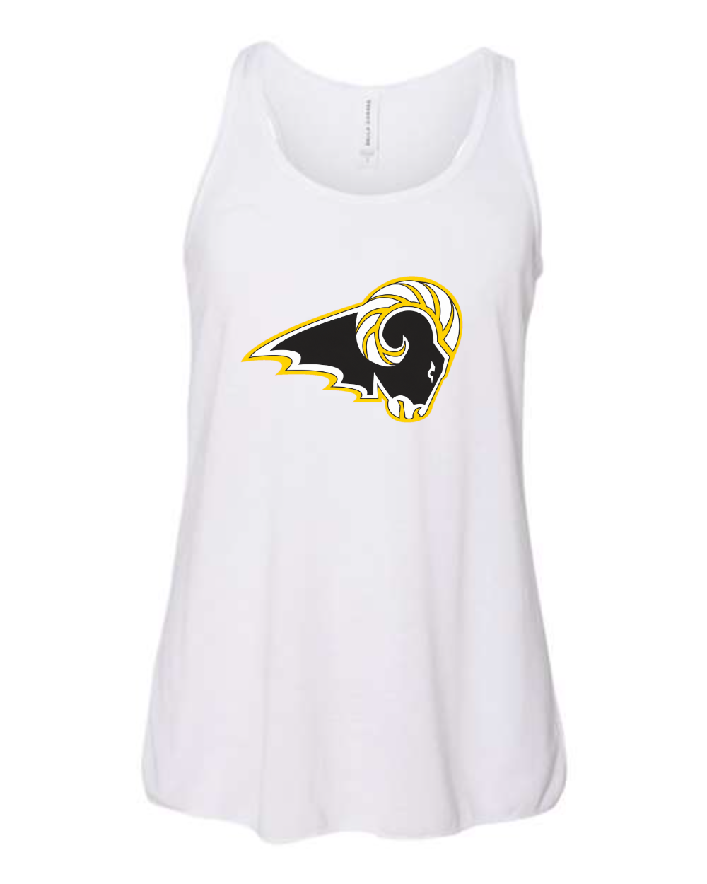 Delaware Elementary BELLA + CANVAS Bella + Canvas Youth Flowy Racerback Tank. 8800Y (White)