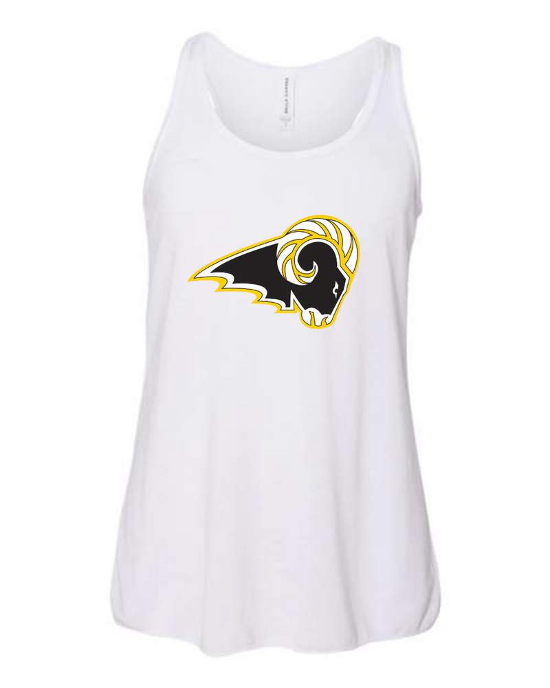 Delaware Elementary BELLA + CANVAS Bella + Canvas Youth Flowy Racerback Tank. 8800Y (White)