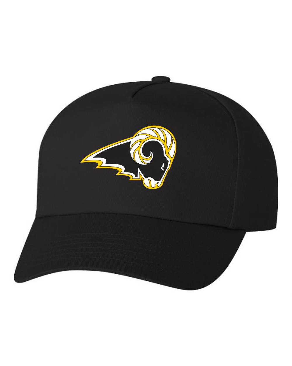 Delaware Elementary Valucap Five-Panel Twill Cap (Black)