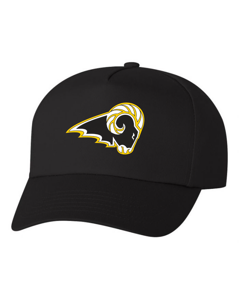 Delaware Elementary Valucap Five-Panel Twill Cap (Black)