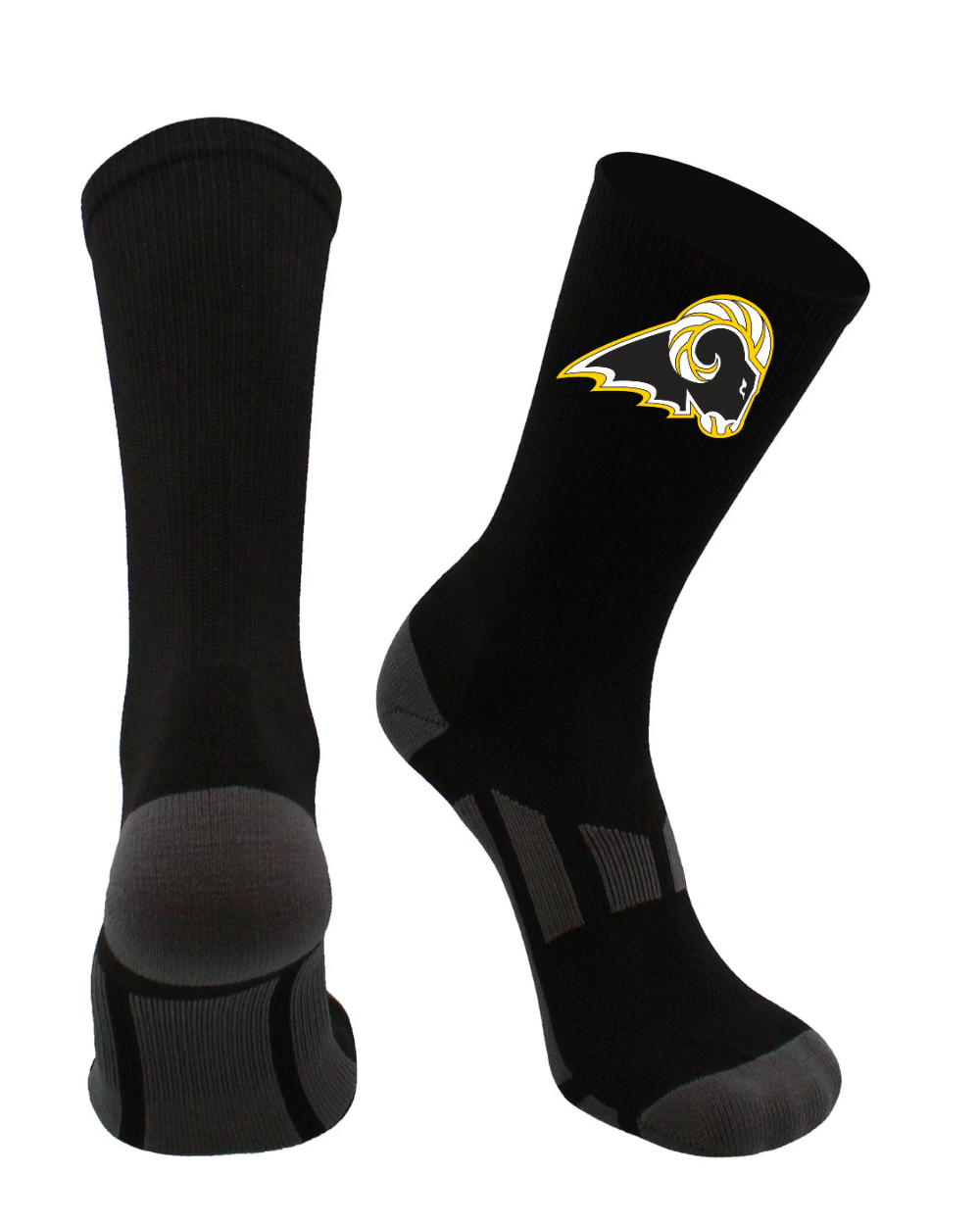 Delaware Elementary Elite Performance Sports Socks 2.0 Crew Length (Black)