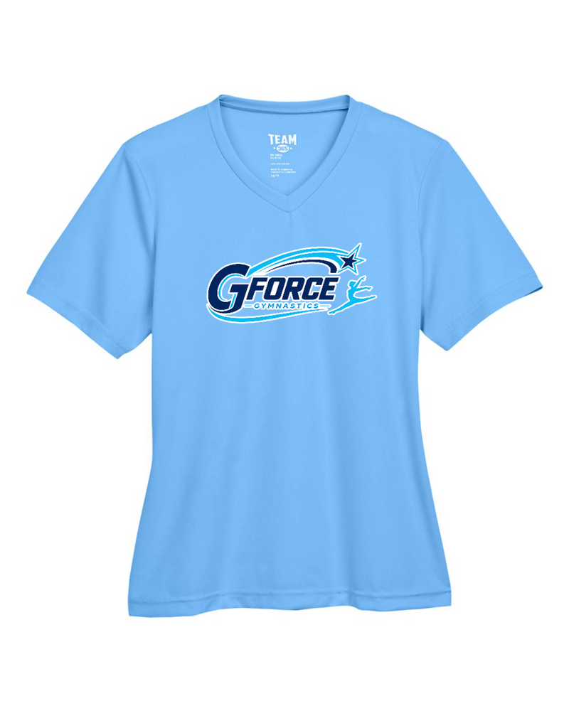 G-Force Gymnastics - Store Team 365 Women's Zone Performance T-Shirt (Sport Light Blue)