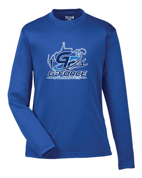 G-Force Gymnastics - Store Team 365 Youth Zone Performance Long Sleeve T-Shirt (Sport Royal)