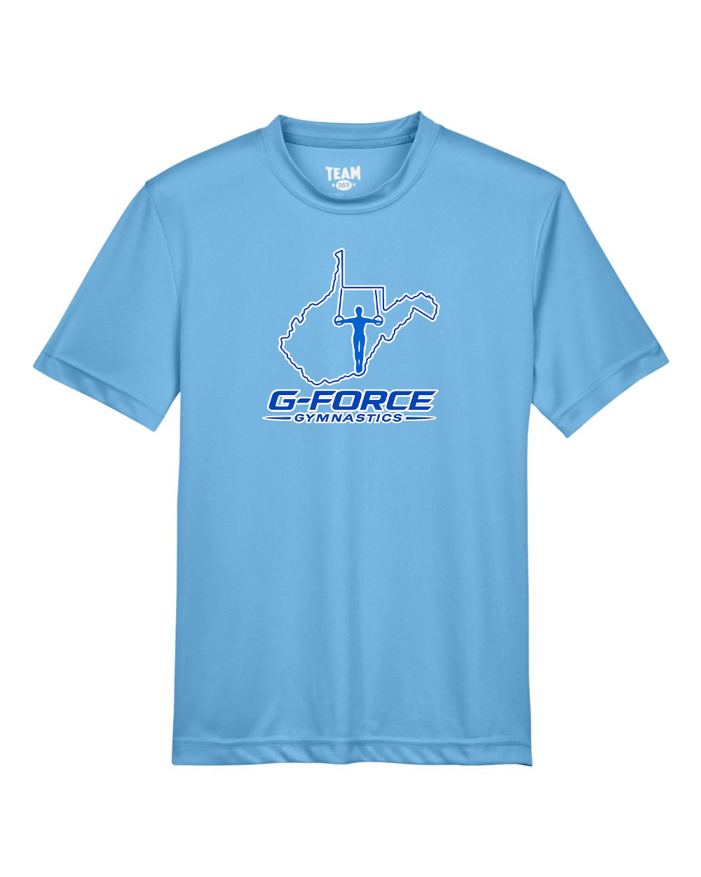 G-Force Gymnastics - Store Team 365 Youth Zone Performance T-Shirt (Sport Light Blue)