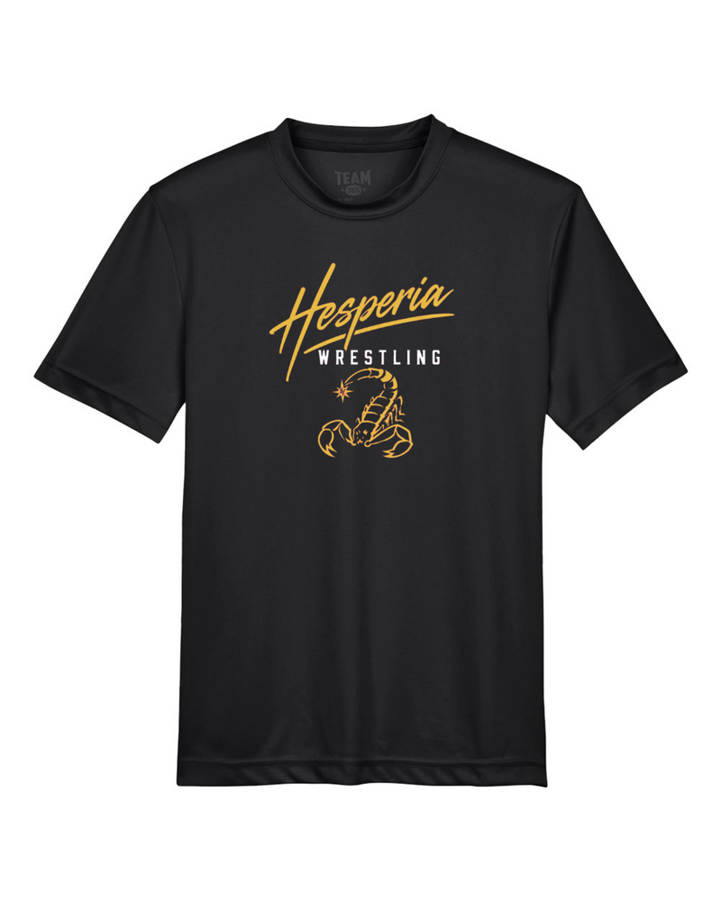 Hesperia Wrestling Team 365 Youth Zone Performance T-Shirt (Black)