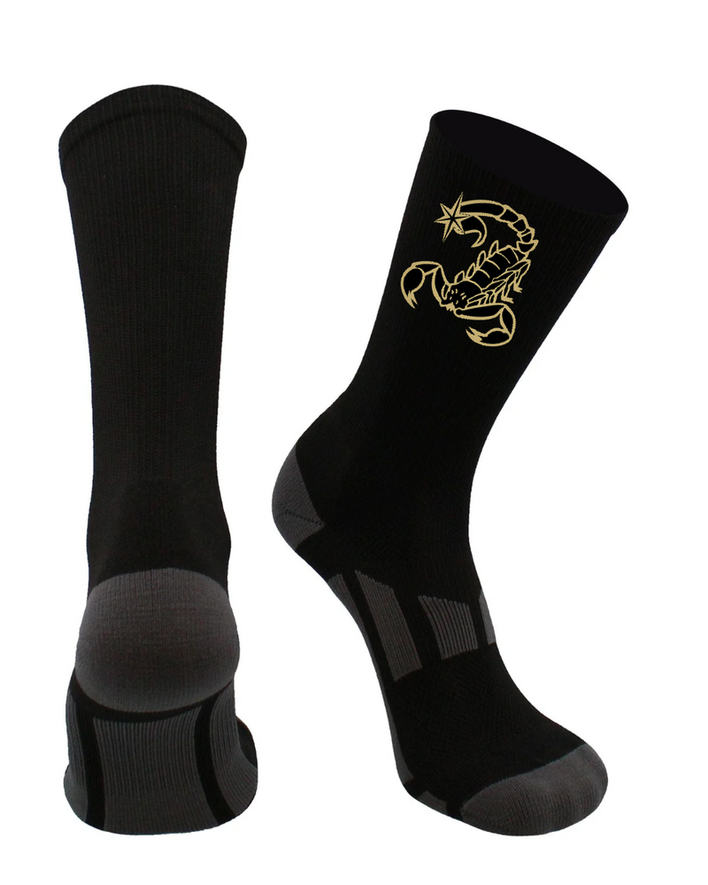 Hesperia Wrestling Elite Performance Sports Socks 2.0 Crew Length (Black)