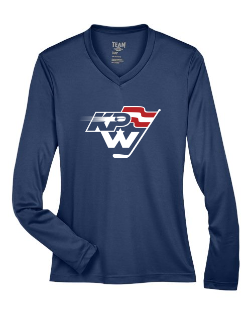 KPW Team 365 Women's Zone Performance Long Sleeve T-Shirt (Sport Dark Navy)