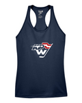 KPW Team 365 Women's Zone Performance Racerback Tank (Sport Dark Navy)