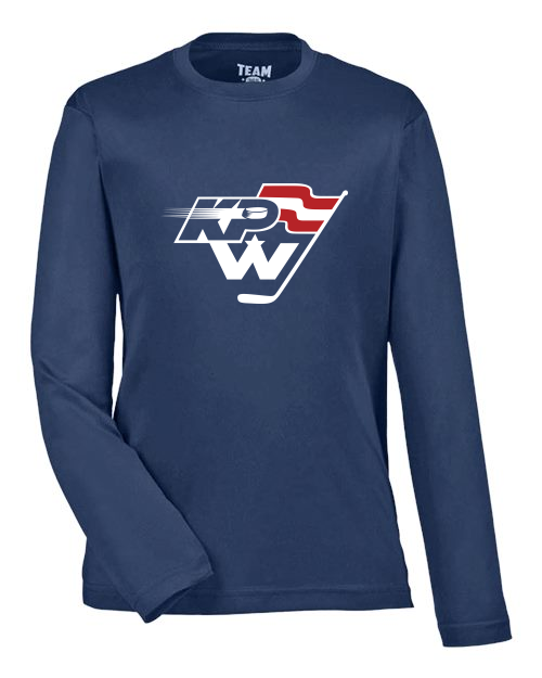 KPW Team 365 Youth Zone Performance Long Sleeve T-Shirt (Sport Dark Navy)