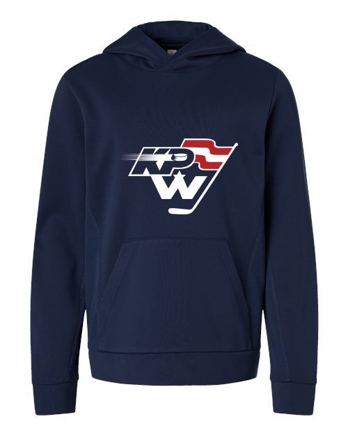KPW Team 365 Youth Squad Hooded Tech Fleece Pullover (Sport Dark Navy)