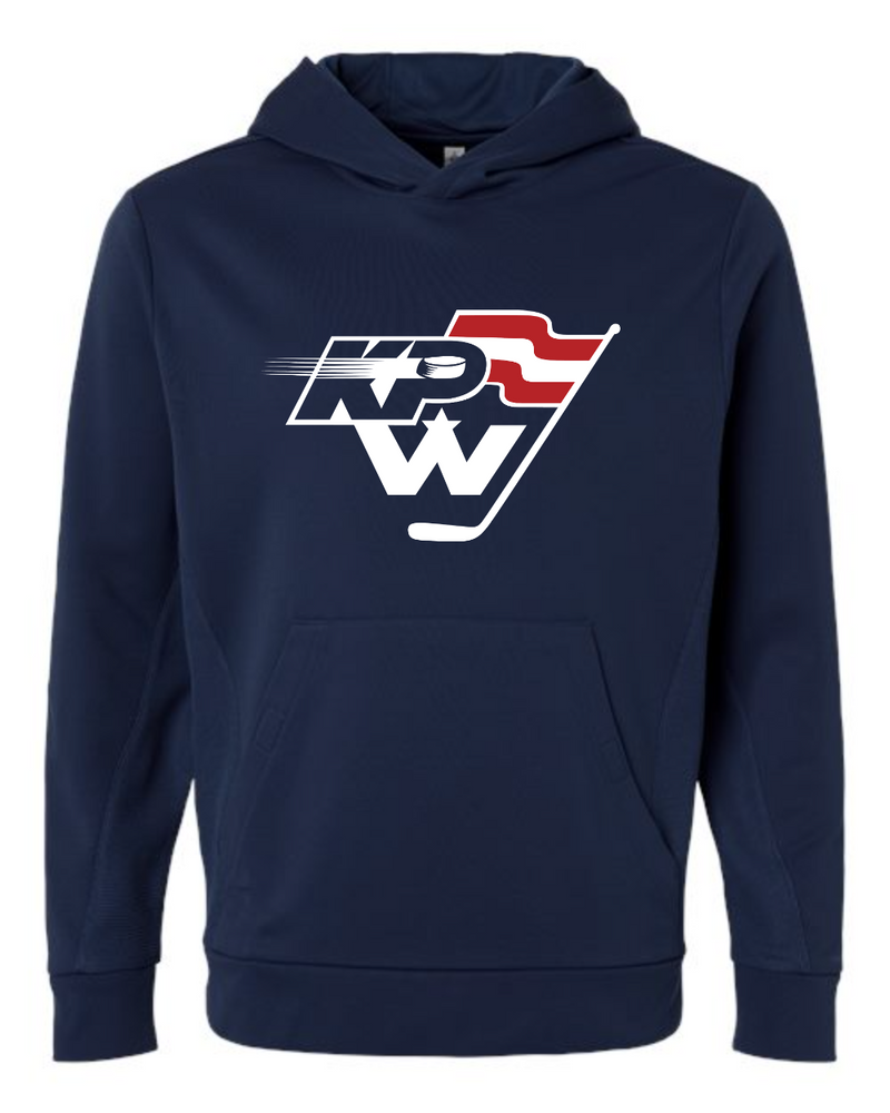 KPW Team 365 Unisex Squad Hooded Tech Fleece Pullover (Sport Dark Navy)