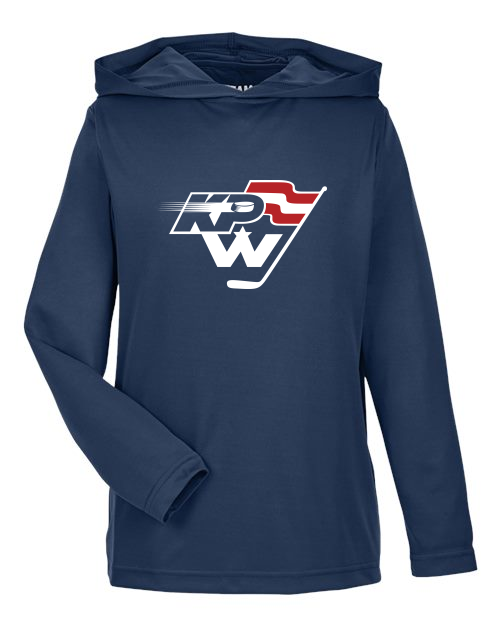 KPW Team 365 Youth Zone Performance Hooded T-Shirt (Sport Dark Navy)