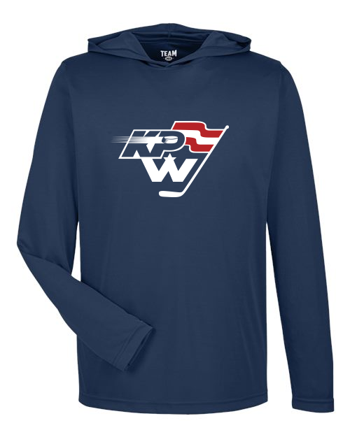 KPW Team 365 Men's Zone Performance Hooded T-Shirt (Sport Dark Navy)