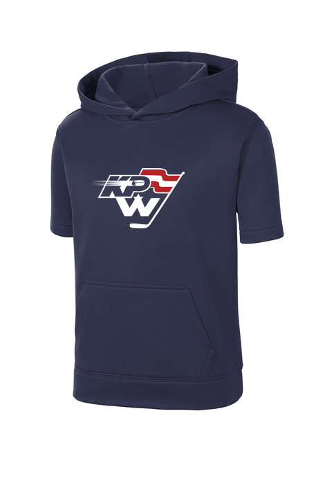 KPW Youth SS Fleece Hooded Pullover (Navy)