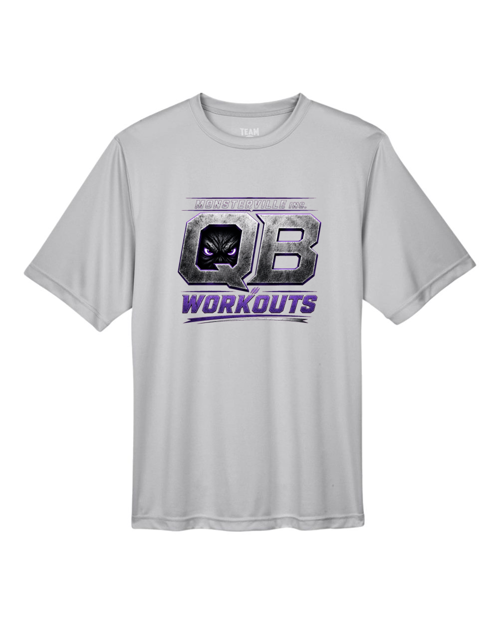 Monsterville QB Performance T-Shirt - Gray