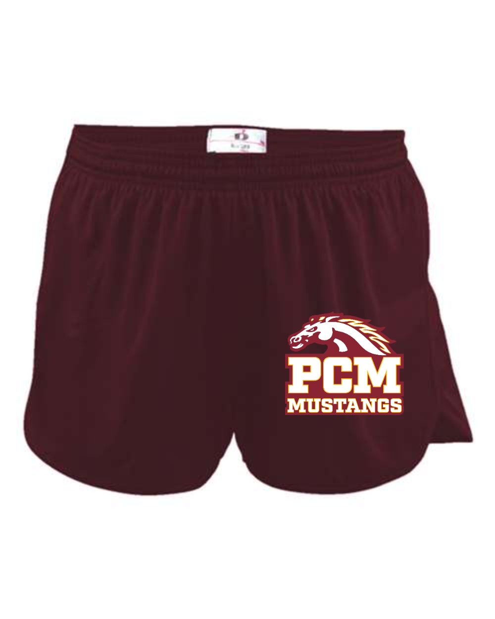 PCM Mustangs Alleson Athletic 2272 Youth B-Core Track Shorts (Maroon)