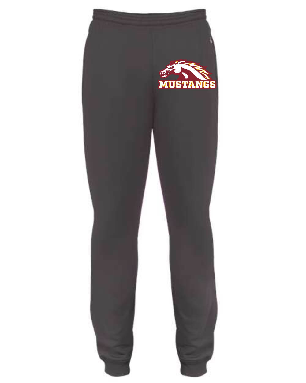 PCM Mustangs Badger Youth Performance Fleece Joggers (Graphite)