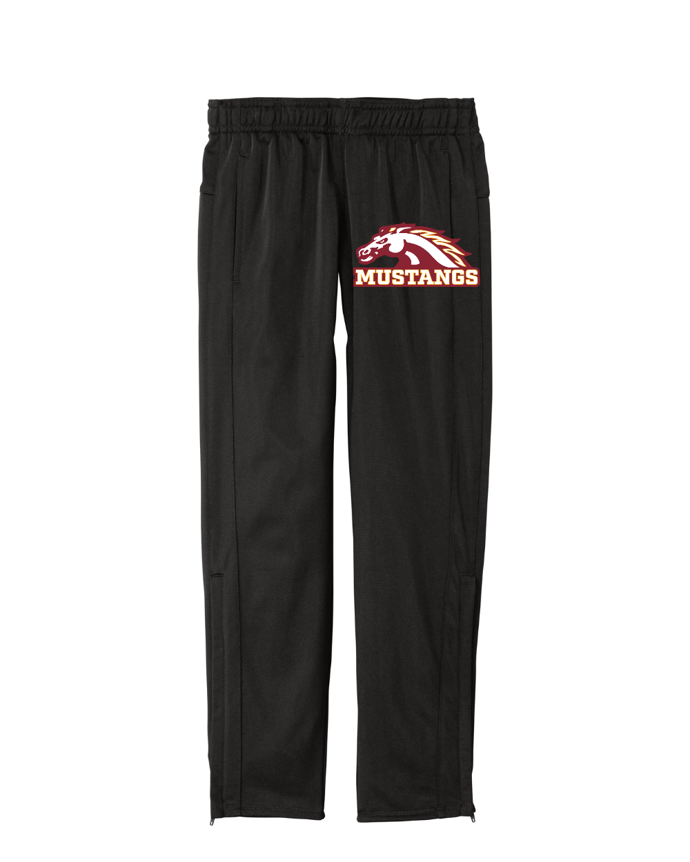 PCM Mustangs Sport-Tek Youth Tricot Track Jogger (Black)