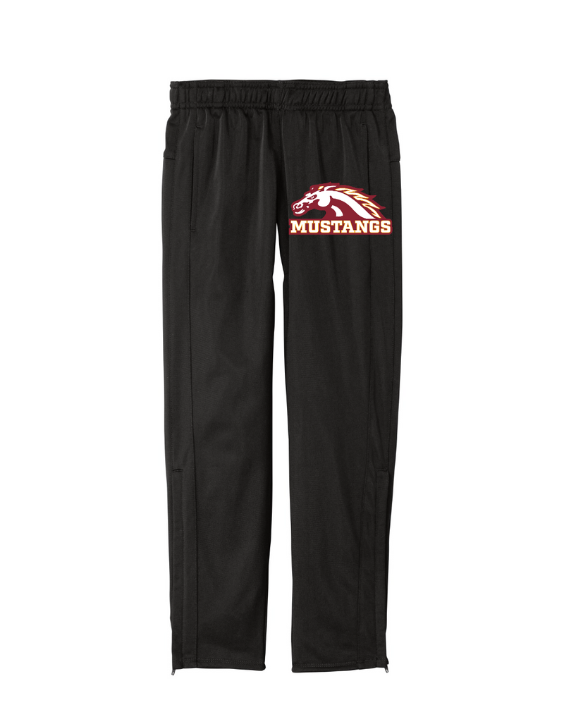 PCM Mustangs Sport-Tek Youth Tricot Track Jogger (Black)