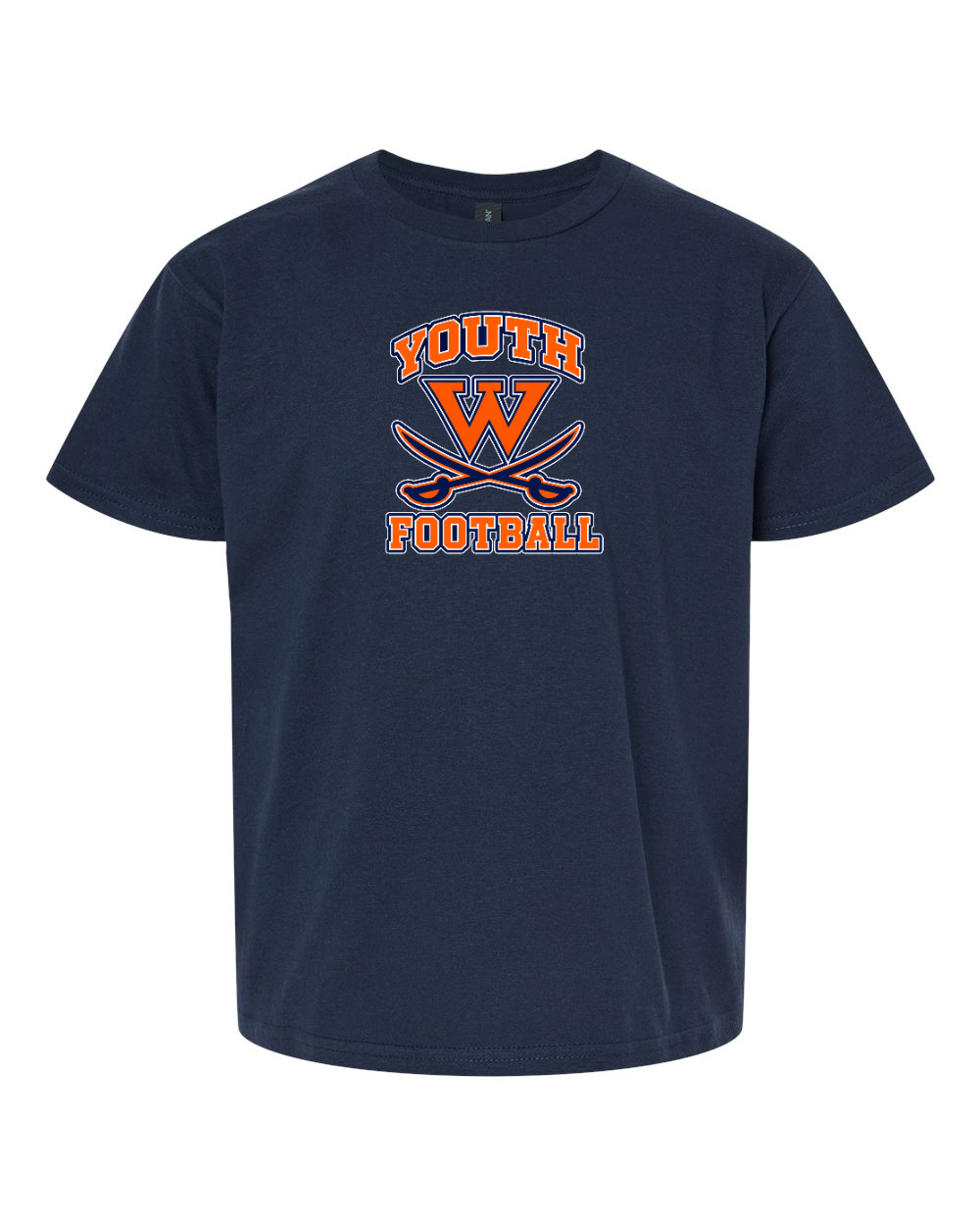 Walpole Rebels Football & Cheer Gildan Youth Softstyle® T-Shirt (Navy)