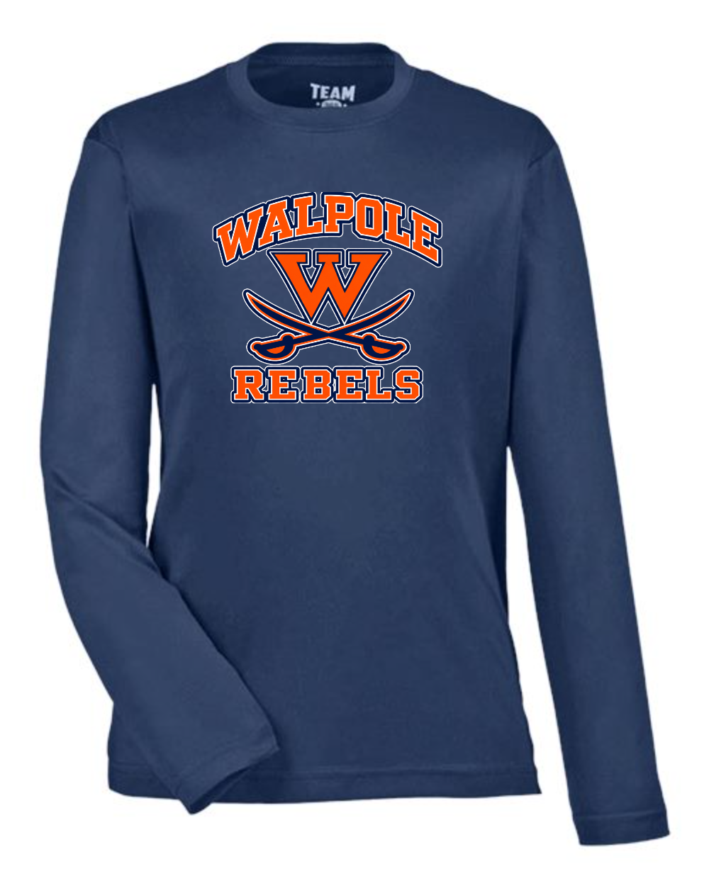 Walpole Rebels Football & Cheer Team 365 Youth Zone Performance Long Sleeve T-Shirt (Sport Dark Navy)