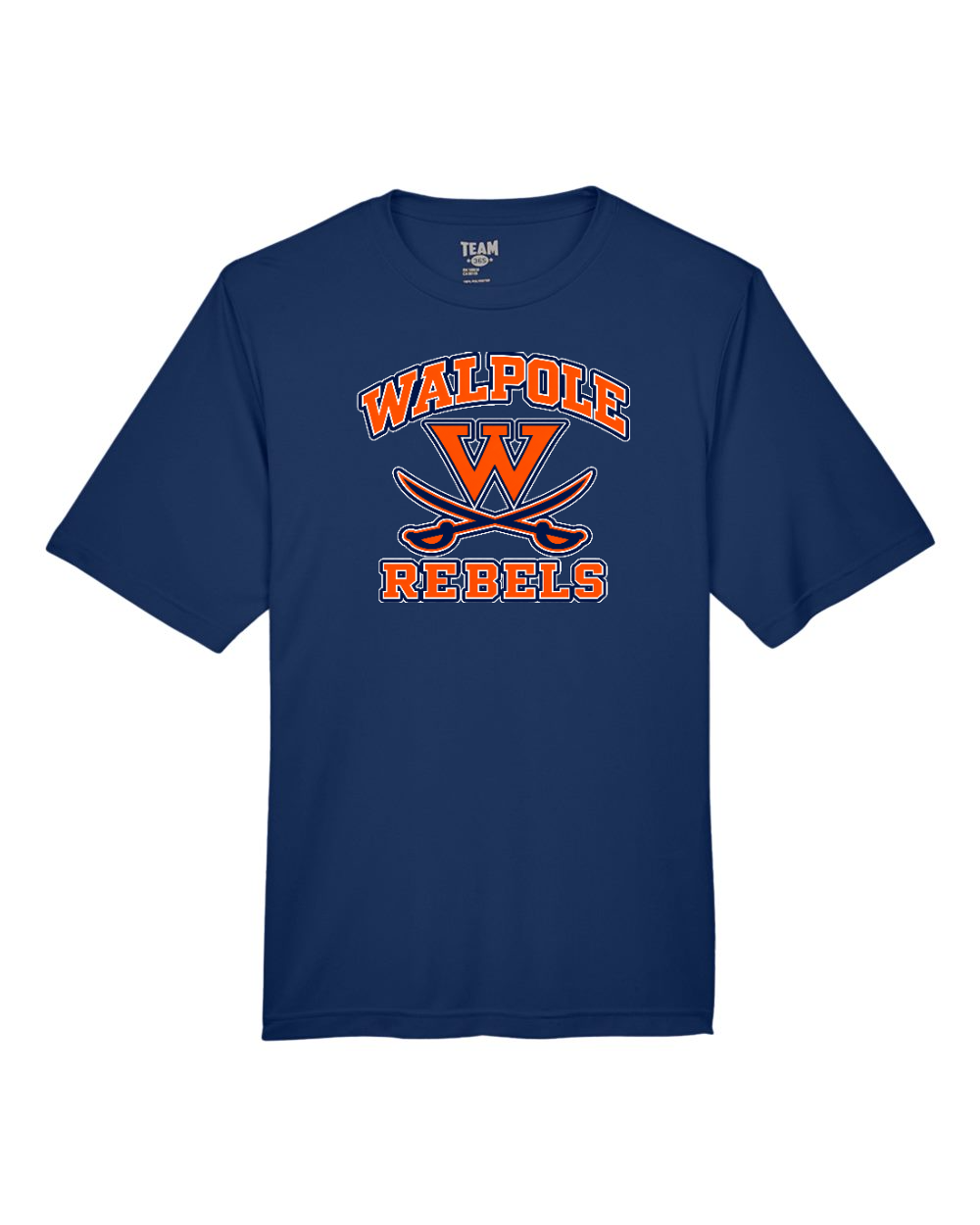 Walpole Rebels Football & Cheer Team 365 Men's Zone Performance T-Shirt (Sport Dark Navy)