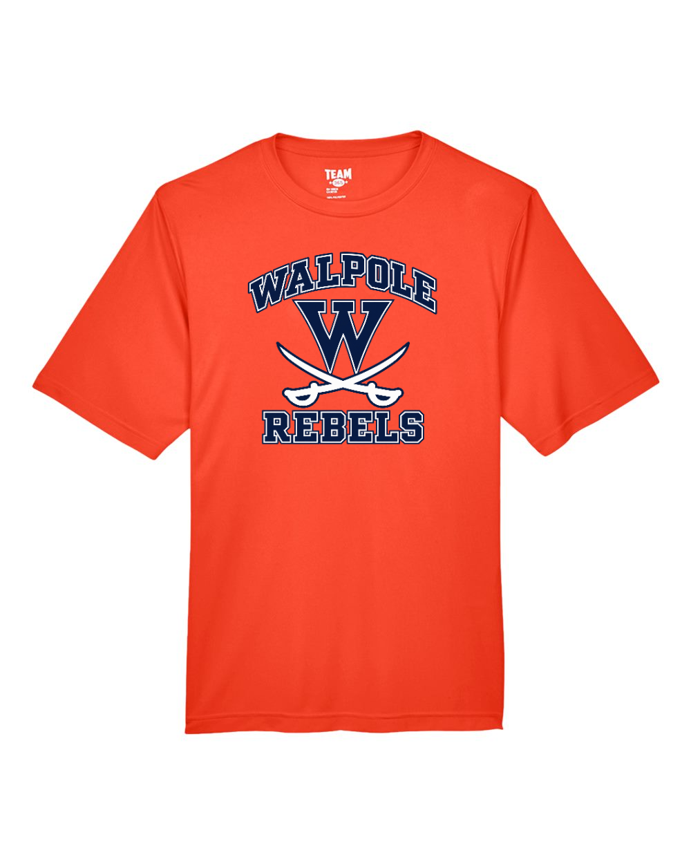 Walpole Rebels Football & Cheer Team 365 Men's Zone Performance T-Shirt (Sport Orange)