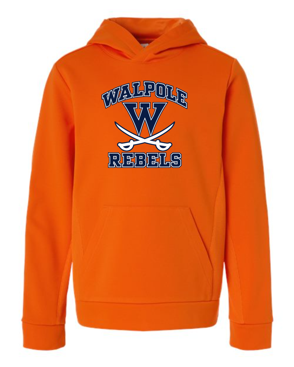 Walpole Rebels Football & Cheer Team 365 Youth Squad Hooded Tech Fleece Pullover (Sport Orange)