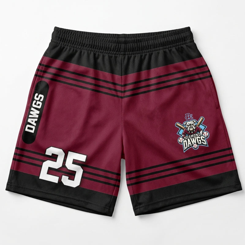 BC Diamond Dawgs Custom Athletic Shorts