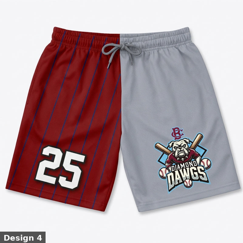 BC Diamond Dawgs Custom Athletic Shorts