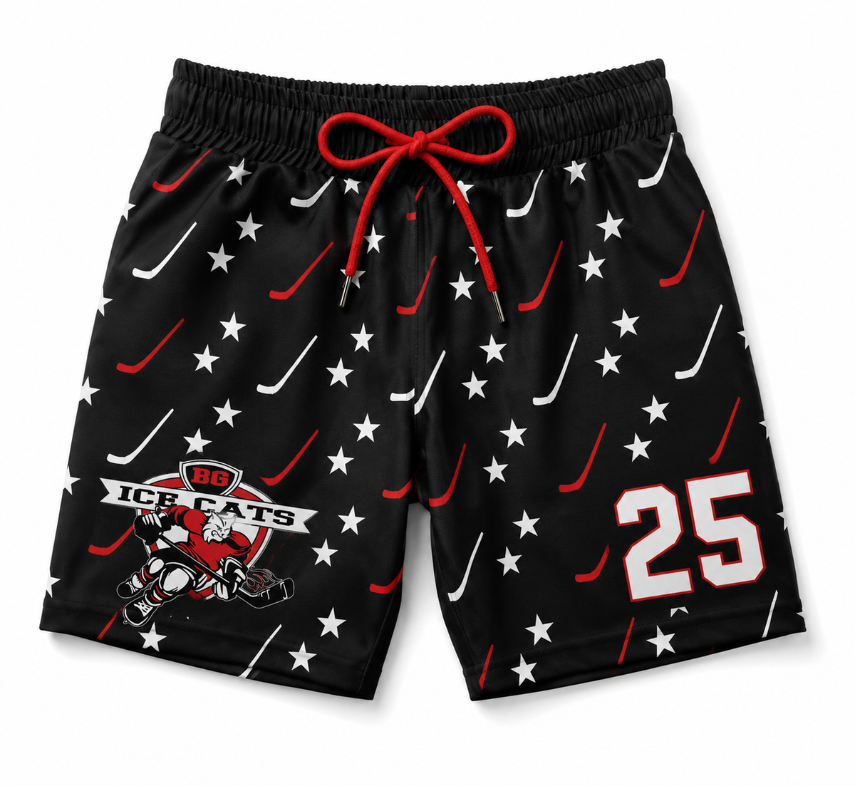 BG Ice Cats Custom Swim Trunks
